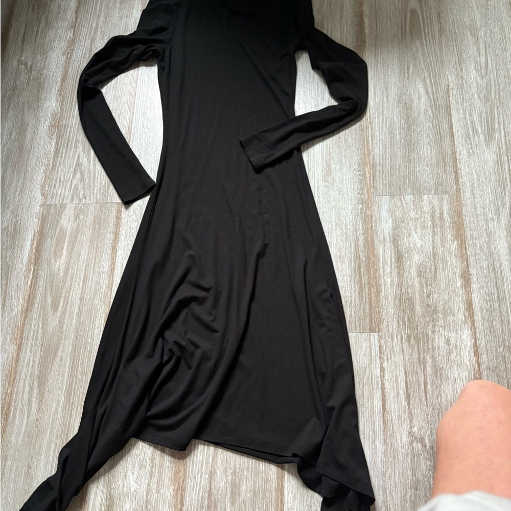Elegant Black Long Sleeve Dress